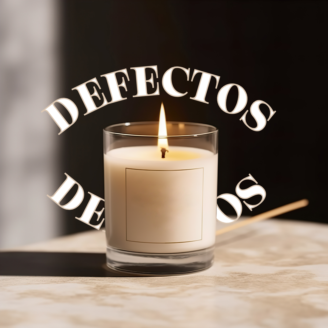 Defectos en las velas. Productos defectuosos